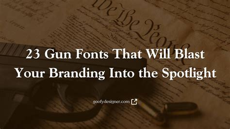 what fonts are similar to gunman